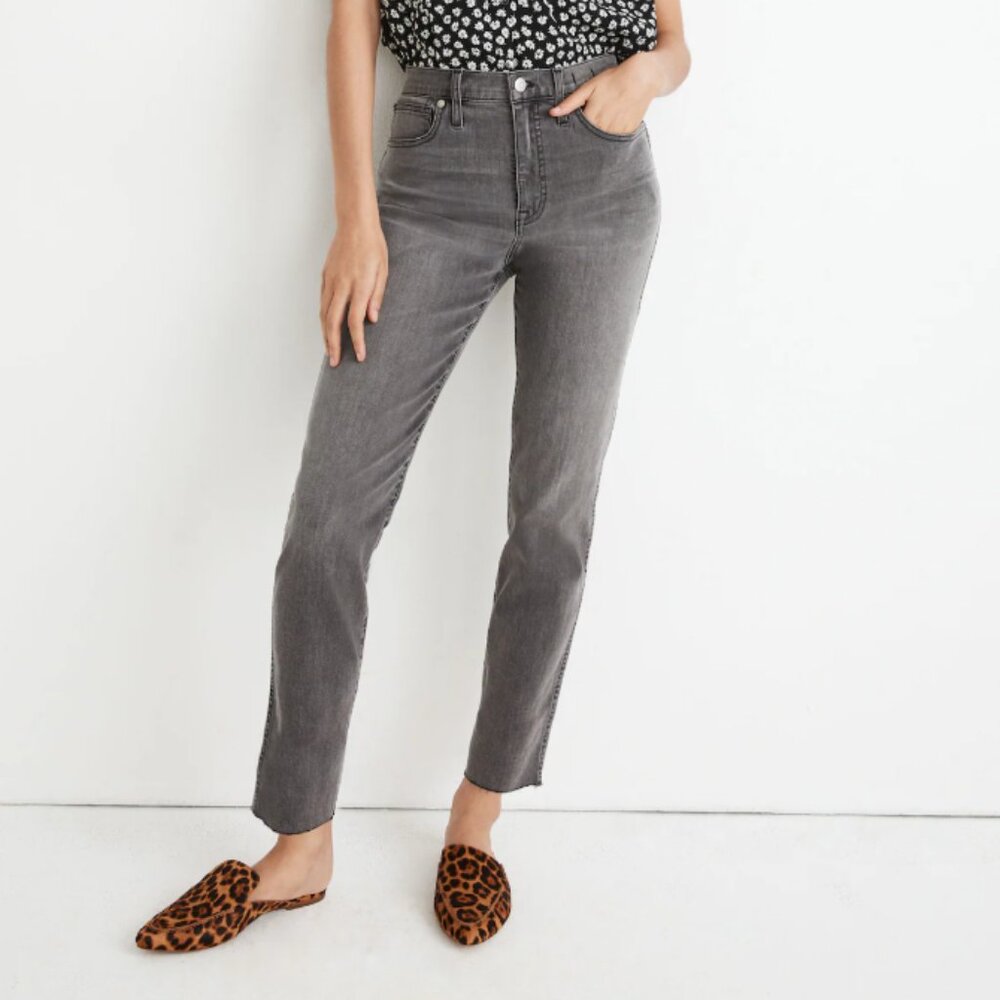 Madewell Stovepipe Jeans - Grey